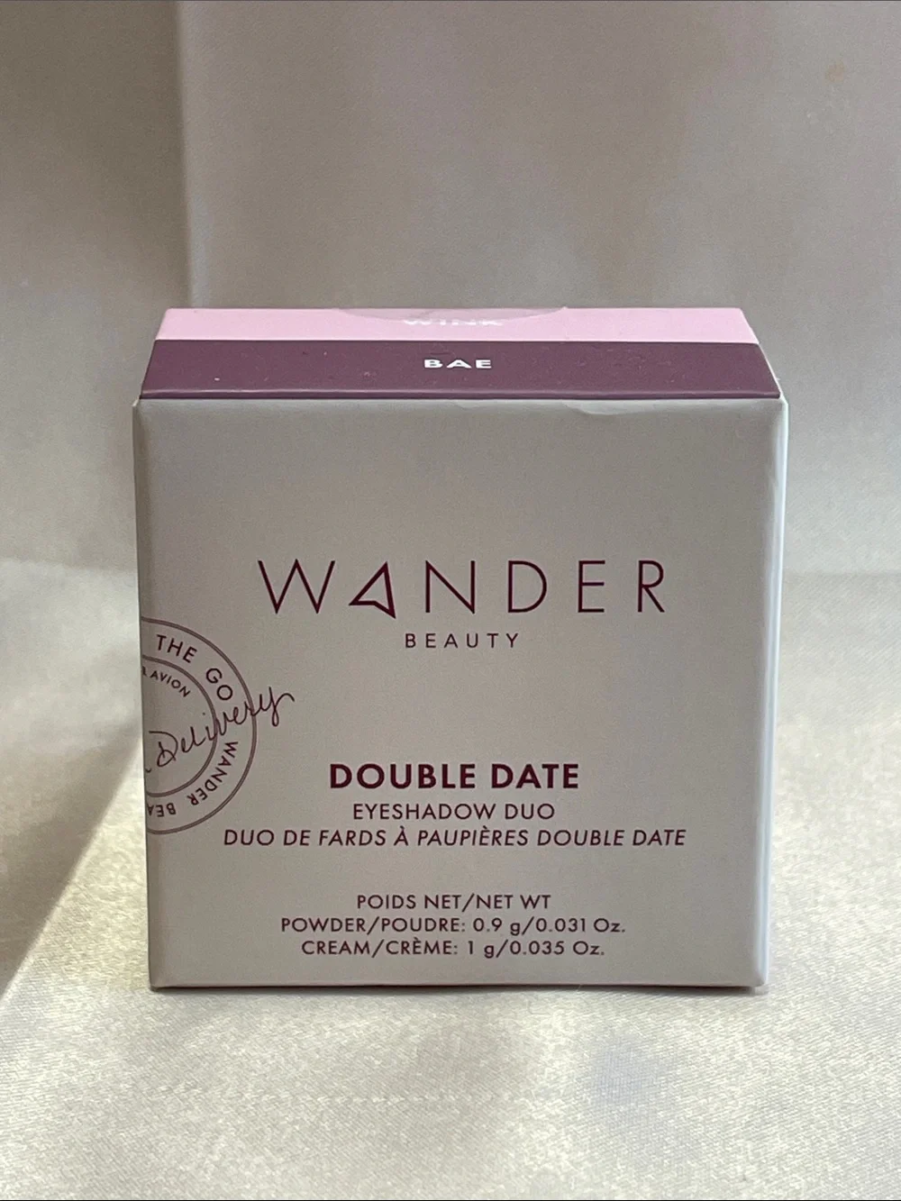 Wander Beauty Double Date Eyeshadow Duo - WINK/BAE - NIB $26 MSRP
